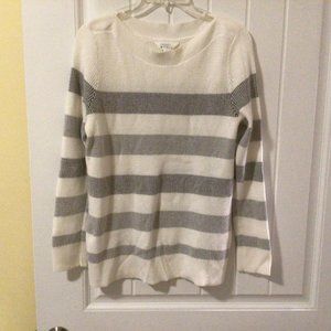 Women's Market & Spruce Size M boat neck, long sleeve waffle sweater